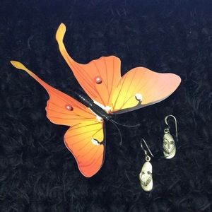 925 Stamped Sterling Thong Silver Earrings